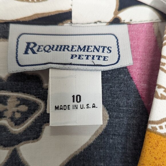 Vintage 80's Bright Geometric Pop Art Pattern Blazer Long Sleeve Pockets Floral - Picture 2 of 8